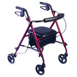 Caminador con Ruedas y Asiento Ajustable Ref: KP271-AL-2