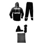 Conjunto Impermeable Motociclista Reflectivo Negro Ref 1864-35