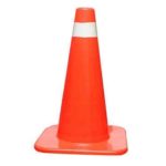 Cono Vial 20 cm Base Cuadrada Naranja 1 Cinta Reflectiva