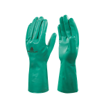 Guante Delta Plus En Nitrilo Verde Con Flock Nitrex VE801